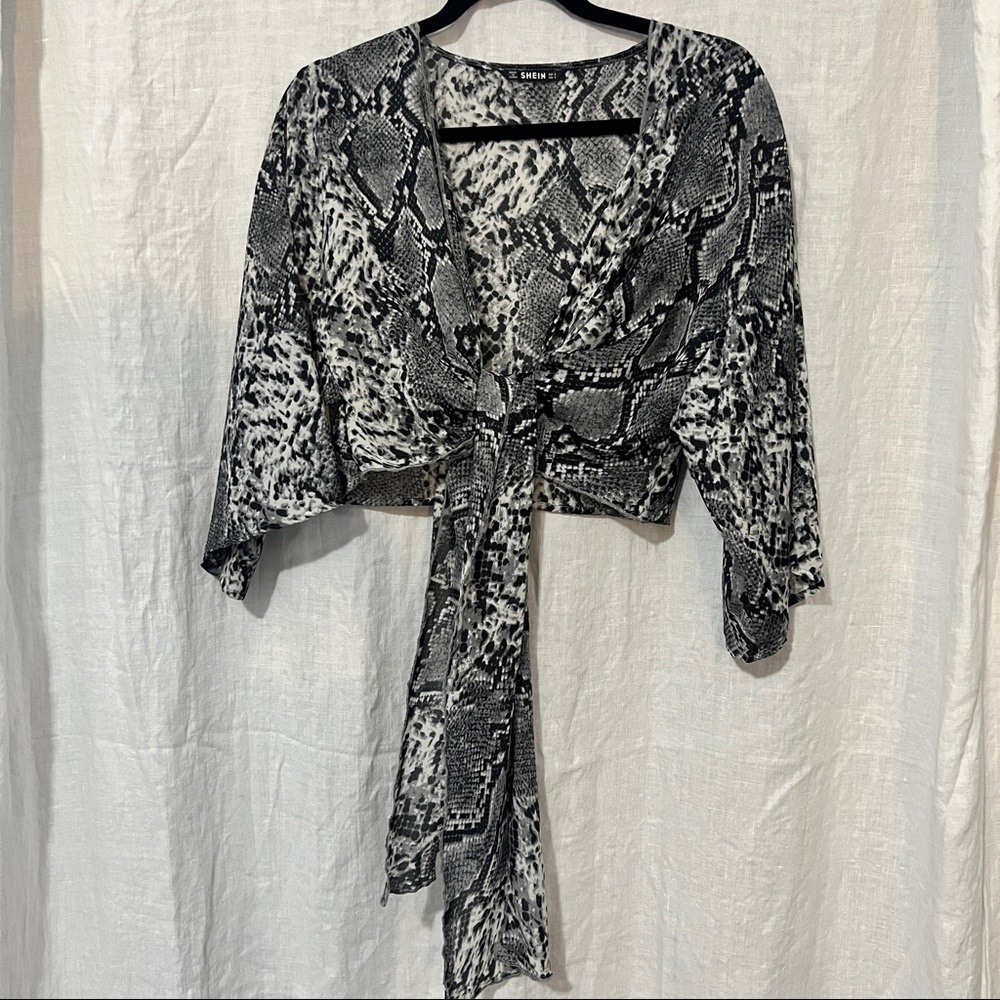 Animal print top